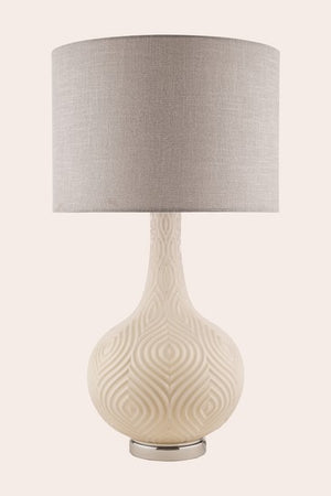 Laura Ashley Grace Painted Patterned Glass Table Lamp