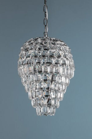 Laura Ashley Leon 3 Light Teardrop Crystal Ceiling Light