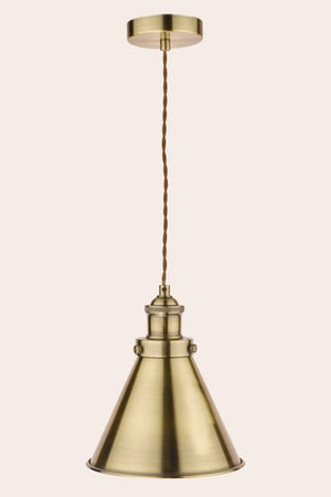 Laura Ashley Rufus 1 Light Cone Pendant Ceiling Light