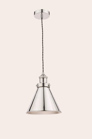 Laura Ashley Rufus 1 Light Cone Pendant Ceiling Light